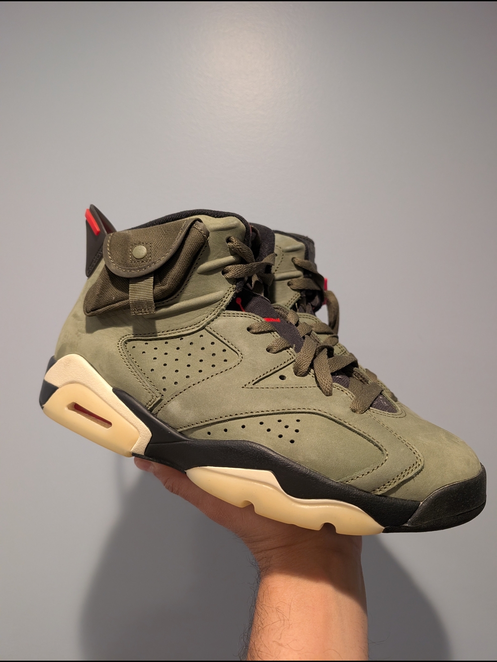 Nike Air Jordan 6 Retro Travis Scott Olive Green Men’s Sneakers